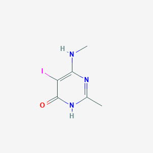 B1417808 5-Iodo-2-methyl-6-(methylamino)-4-pyrimidinol CAS No. 1135283-16-7
