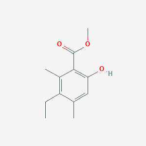 molecular formula C12H16O3 B14178082 Methyl 3-ethyl-6-hydroxy-2,4-dimethylbenzoate CAS No. 846540-77-0