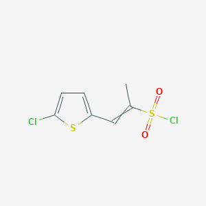 1-(5-Chlorothiophen-2-yl)prop-1-ene-2-sulfonyl chloride