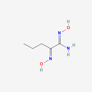 B1417809 (1Z,2E)-N'-Hydroxy-2-(hydroxyimino)pentanimidamide CAS No. 1160264-03-8