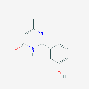 B1417811 2-(3-Hydroxyphenyl)-6-methyl-3,4-dihydropyrimidin-4-one CAS No. 1153297-21-2