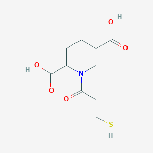 1-(3-Sulfanylpropanoyl)piperidine-2,5-dicarboxylic acid