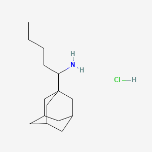 B14178154 1-(1-Aminopentyl)adamantane hydrochloride CAS No. 63872-80-0