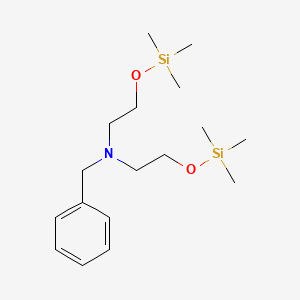 molecular formula C17H33NO2Si2 B14178159 N-Benzyl-2-[(trimethylsilyl)oxy]-N-{2-[(trimethylsilyl)oxy]ethyl}ethan-1-amine CAS No. 923020-34-2