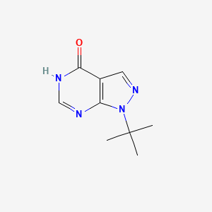 molecular formula C9H12N4O B1417817 1-叔丁基-1H,4H,5H-吡唑并[3,4-d]嘧啶-4-酮 CAS No. 1094377-59-9