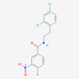 Benzamide, N-[2-(2,4-dichlorophenyl)ethyl]-4-fluoro-3-nitro-