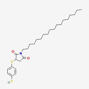 1-Octadecyl-3-[(4-sulfanylphenyl)sulfanyl]pyrrolidine-2,5-dione