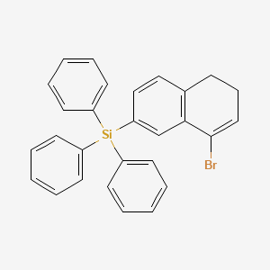 (8-Bromo-5,6-dihydronaphthalen-2-yl)(triphenyl)silane