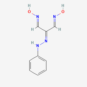 molecular formula C9H10N4O2 B1417822 (1E,3E)-(苯腙)丙二醛二肟 CAS No. 41886-30-0