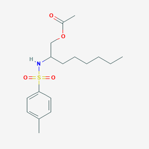 2-[(4-Methylbenzene-1-sulfonyl)amino]octyl acetate