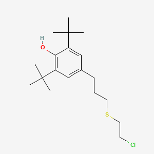 2,6-DI-Tert-butyl-4-{3-[(2-chloroethyl)sulfanyl]propyl}phenol