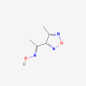 B1417825 (1E)-1-(4-methyl-1,2,5-oxadiazol-3-yl)ethanone oxime CAS No. 212254-68-7