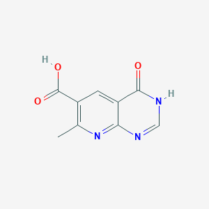 B1417829 7-Methyl-4-oxo-3,4-dihydropyrido[2,3-d]pyrimidine-6-carboxylic acid CAS No. 1282105-06-9