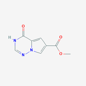 molecular formula C8H7N3O3 B1417834 4-羟基吡咯并[1,2-f][1,2,4]三嗪-6-甲酸甲酯 CAS No. 900783-11-1