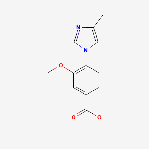 B1417835 Methyl 3-methoxy-4-(4-methyl-1H-imidazol-1-yl)benzoate CAS No. 870837-21-1
