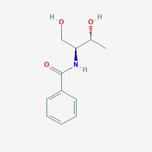 molecular formula C11H15NO3 B14178448 Benzamide, N-[(1S,2R)-2-hydroxy-1-(hydroxymethyl)propyl]- CAS No. 864954-26-7