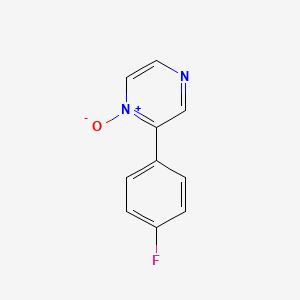 molecular formula C10H7FN2O B14178500 2-(4-Fluorophenyl)-1-oxo-1lambda~5~-pyrazine CAS No. 922525-07-3