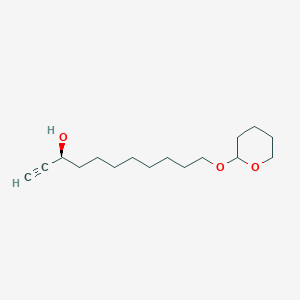 molecular formula C16H28O3 B14178607 (3S)-11-[(Oxan-2-yl)oxy]undec-1-yn-3-ol CAS No. 923013-18-7