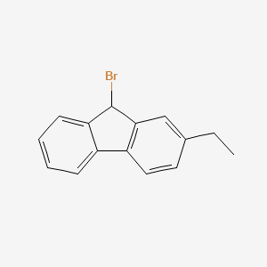 molecular formula C15H13Br B14178641 9-Bromo-2-ethyl-9H-fluorene CAS No. 922499-63-6