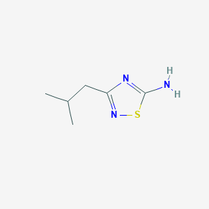 B1417865 3-(2-Methylpropyl)-1,2,4-thiadiazol-5-amine CAS No. 1153977-87-7