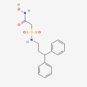 molecular formula C17H20N2O4S B14178651 2-[(3,3-Diphenylpropyl)sulfamoyl]-N-hydroxyacetamide CAS No. 919997-62-9