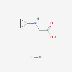 molecular formula C5H10ClNO2 B1417868 2-(环丙基氨基)乙酸盐酸盐 CAS No. 71922-63-9