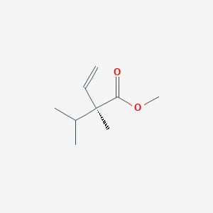 molecular formula C9H16O2 B14178700 Methyl (2S)-2-methyl-2-(propan-2-yl)but-3-enoate CAS No. 850805-66-2