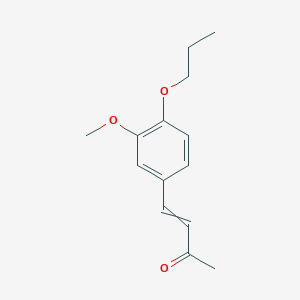 molecular formula C14H18O3 B14178767 4-(3-Methoxy-4-propoxyphenyl)but-3-en-2-one CAS No. 861052-38-2