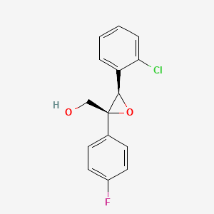 [(2S,3R)-3-(2-chlorophenyl)-2-(4-fluorophenyl)oxiran-2-yl]methanol