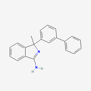 molecular formula C21H18N2 B14178812 1-([1,1'-Biphenyl]-3-yl)-1-methyl-1H-isoindol-3-amine CAS No. 917776-60-4