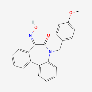 6H-Dibenz[b,d]azepine-6,7(5H)-dione, 5-[(4-methoxyphenyl)methyl]-, 7-oxime (9CI)