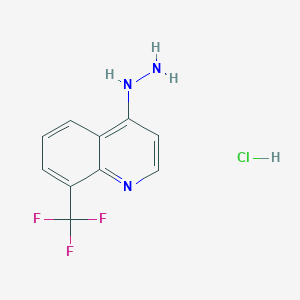 molecular formula C10H9ClF3N3 B1417884 4-肼基-8-三氟甲基-喹啉盐酸盐 CAS No. 1171001-63-0