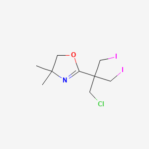 2-[1-Chloro-3-iodo-2-(iodomethyl)propan-2-yl]-4,4-dimethyl-4,5-dihydro-1,3-oxazole