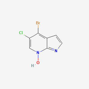 molecular formula C7H4BrClN2O B14178876 1H-Pyrrolo[2,3-b]pyridine, 4-bromo-5-chloro-, 7-oxide 