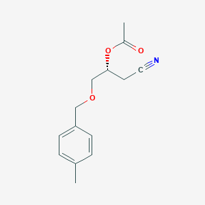 molecular formula C14H17NO3 B14178914 (2R)-1-Cyano-3-[(4-methylphenyl)methoxy]propan-2-yl acetate CAS No. 922735-36-2