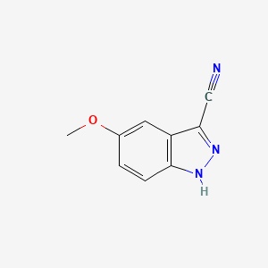 molecular formula C9H7N3O B1417892 5-methoxy-1H-indazole-3-carbonitrile CAS No. 90322-88-6