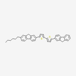 5-(9H-Fluoren-2-YL)-5'-(7-hexyl-9H-fluoren-2-YL)-2,2'-bithiophene