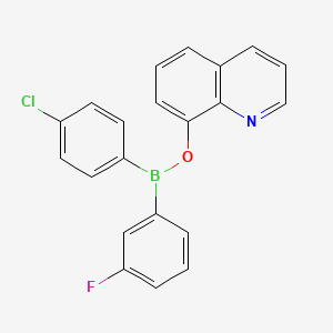 Borinic acid, (4-chlorophenyl)(3-fluorophenyl)-, 8-quinolinyl ester