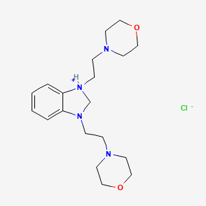 molecular formula C19H31ClN4O2 B14178956 1,3-Bis[2-(morpholin-4-yl)ethyl]-2,3-dihydro-1H-benzimidazol-1-ium chloride CAS No. 847456-82-0