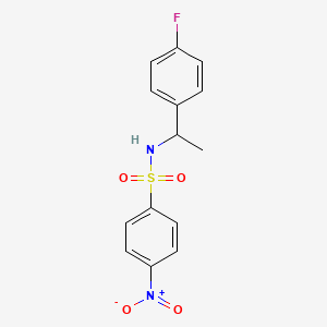 N-[1-(4-Fluorophenyl)ethyl]-4-nitrobenzene-1-sulfonamide