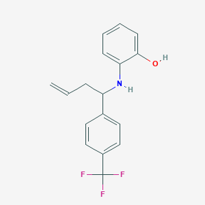 2-({1-[4-(Trifluoromethyl)phenyl]but-3-en-1-yl}amino)phenol