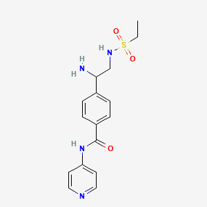 4-{1-Amino-2-[(ethanesulfonyl)amino]ethyl}-N-(pyridin-4-yl)benzamide