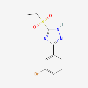 3-(3-Bromophenyl)-5-(ethanesulfonyl)-1H-1,2,4-triazole