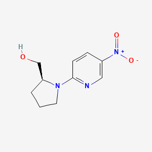 molecular formula C10H13N3O3 B1417911 (S)-(-)-N-(5-硝基-2-吡啶基)脯氨醇 CAS No. 88374-37-2