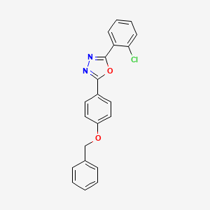 2-[4-(Benzyloxy)phenyl]-5-(2-chlorophenyl)-1,3,4-oxadiazole