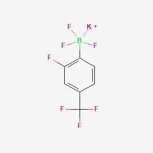 molecular formula C7H3BF7K B1417924 2-氟-4-(三氟甲基)苯基三氟硼酸钾 CAS No. 1150655-12-1