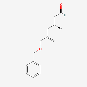 (3R)-5-[(Benzyloxy)methyl]-3-methylhex-5-enal