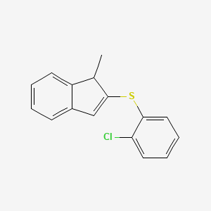 2-[(2-Chlorophenyl)sulfanyl]-1-methyl-1H-indene