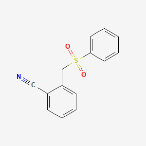 molecular formula C14H11NO2S B1417932 2-(苯磺酰甲基)苯甲腈 CAS No. 82651-72-7