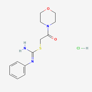 B1417934 2-morpholin-4-yl-2-oxoethyl N'-phenylimidothiocarbamate hydrochloride CAS No. 1056030-40-0